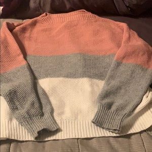 Color block sweater